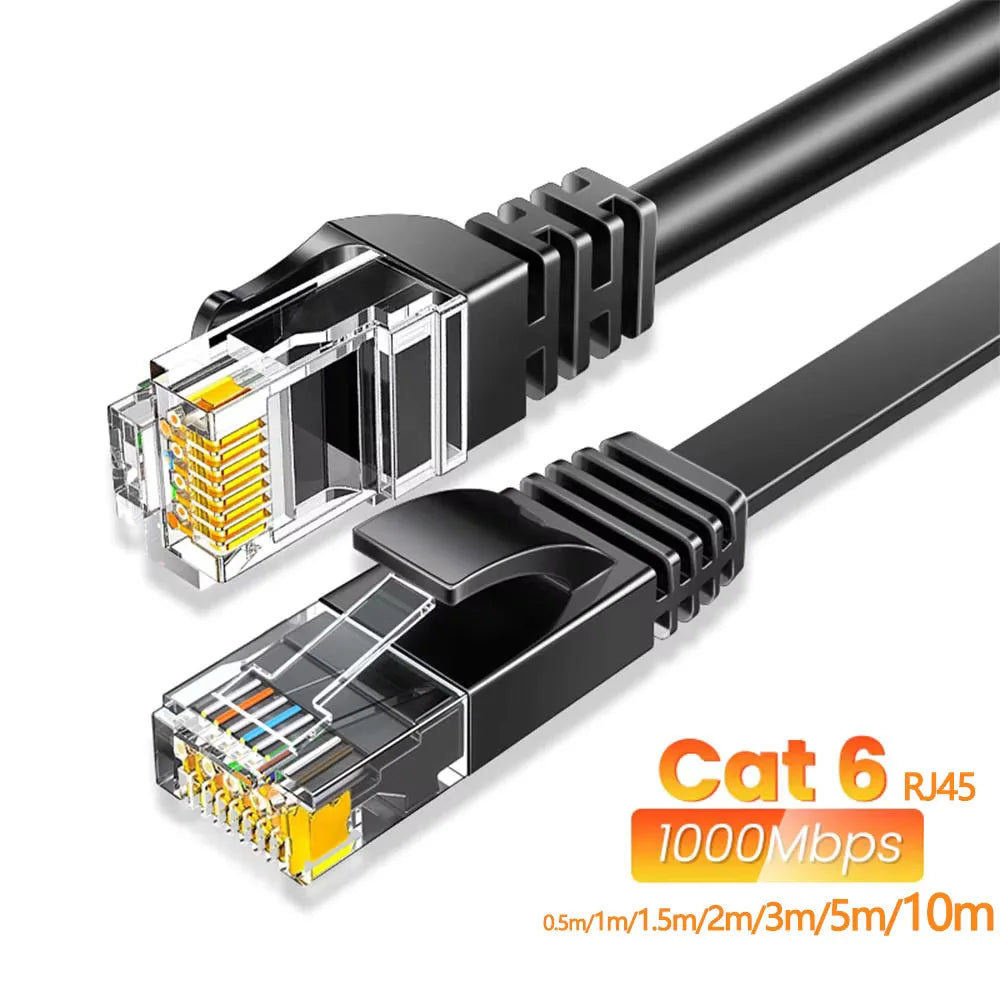 Cat6 Gigabit Ethernet Cable RJ45 1000Mbps LAN Cord for PC PS5 Xbox