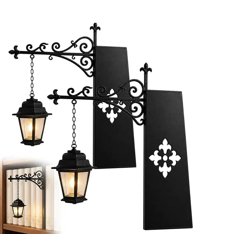 Mini Library Lantern LED Bookshelf Lamp – Book Nook Decor 2pk