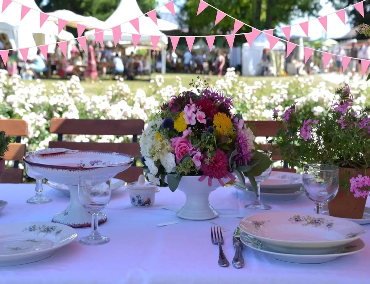 Princess Pink Party Banner 33ft – 20 Flags Wedding Birthday