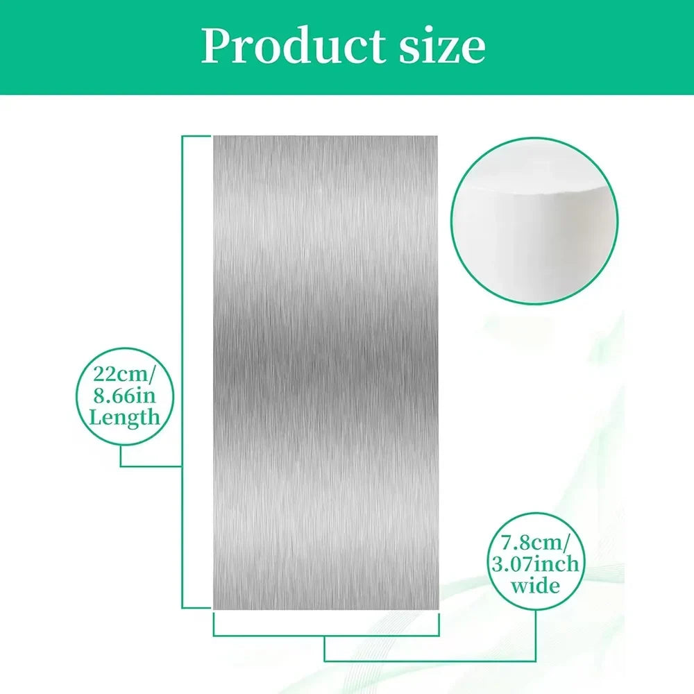 Stainless Steel Cake Scraper & Pastry Comb Smoother Tool