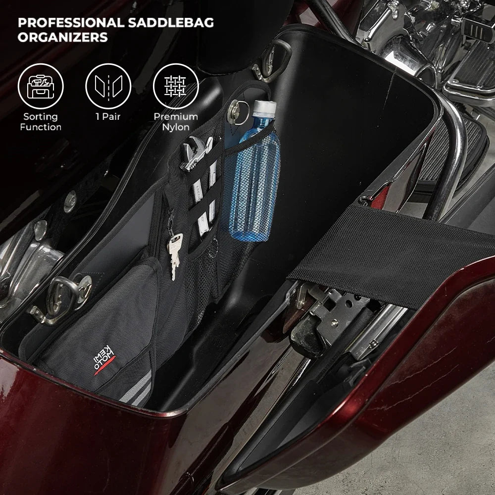 Motorcycle Saddlebag Organizers for Touring Models 2014–2023