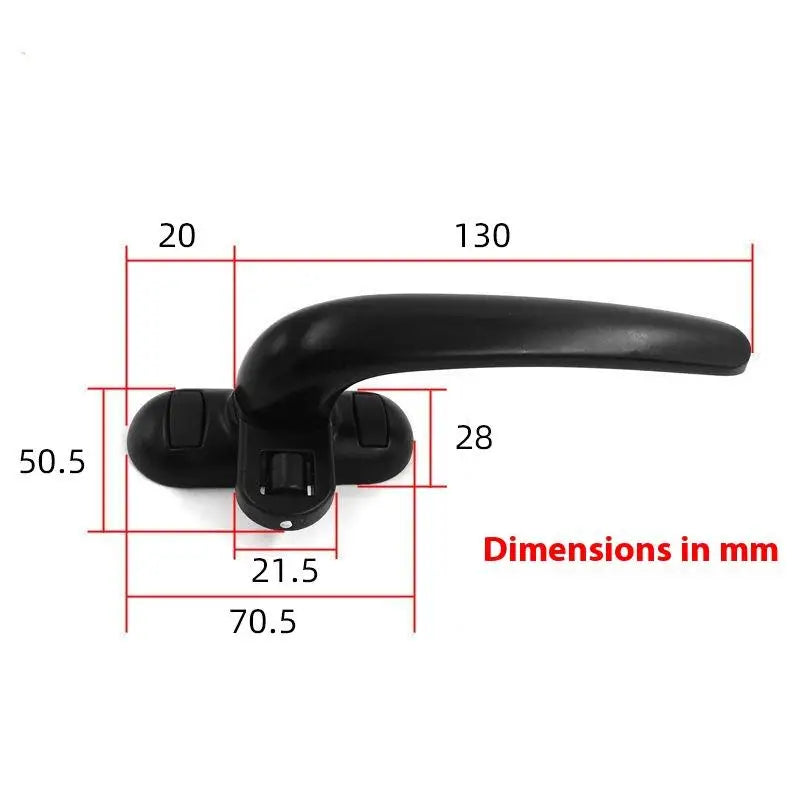 Aluminum Alloy Casement Window Handle with Lock | Thickened