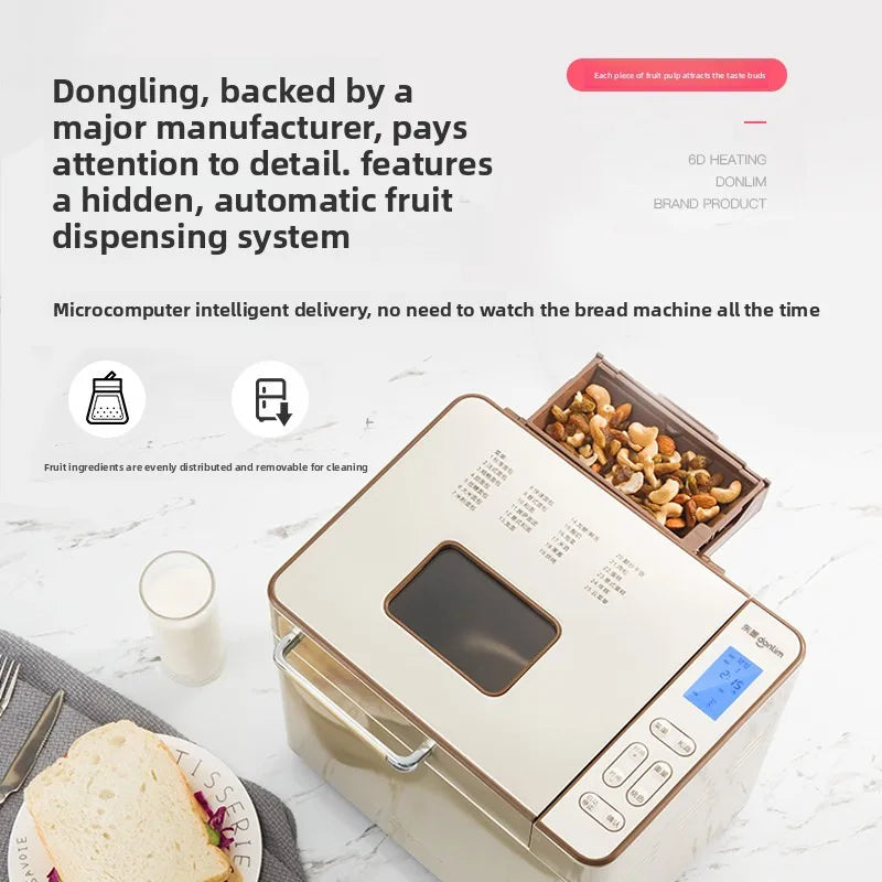 Automatic Multifunctional Bread Maker – Cake, Dough & Buns
