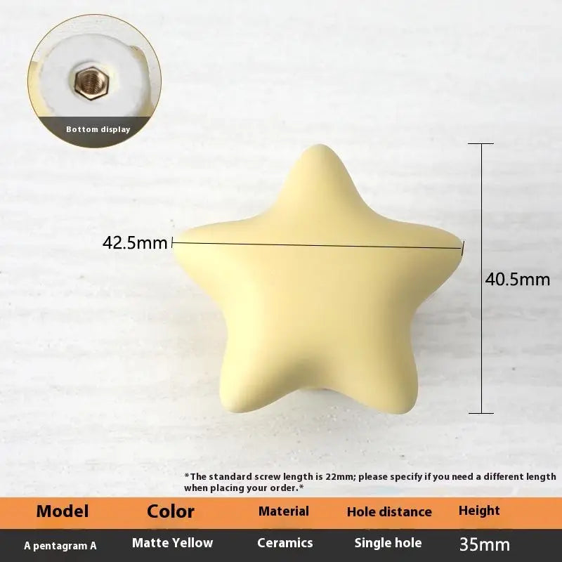 Nordic Ceramic Macaron Kids Cabinet Knobs & Drawer Handles