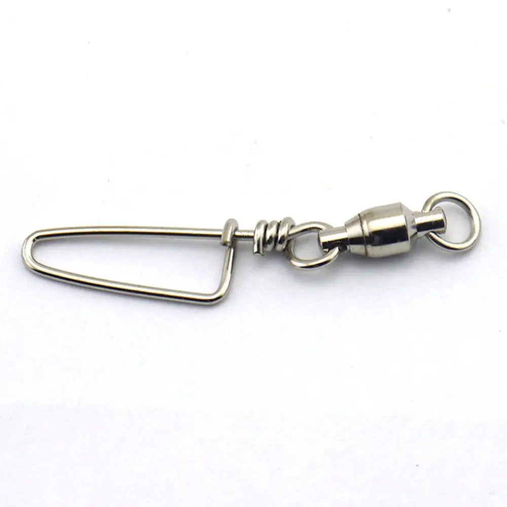 Stainless Steel Ball Bearing Swivel Fishing Snap Connector 0–8#