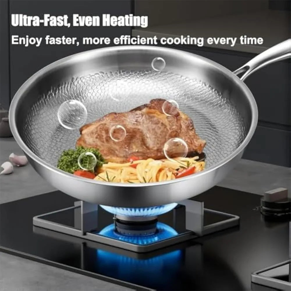 Nixie Pure Titanium Non-Stick Pan – Even Heat, Scratch-Resistant