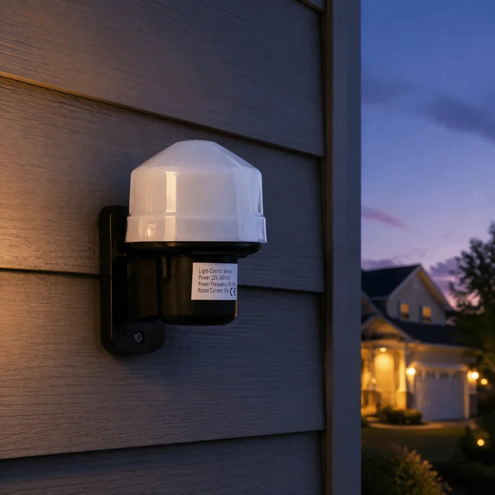 Weatherproof Photocell Light Control Switch – Outdoor Dusk to Dawn