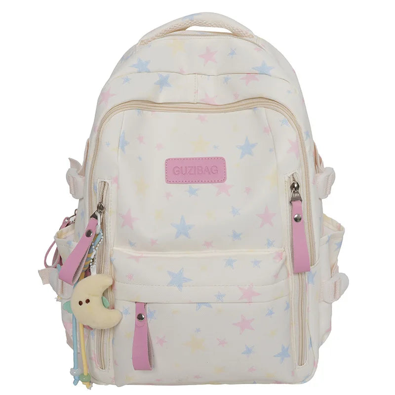 Korean Star Backpack – Large Capacity Student School Bag