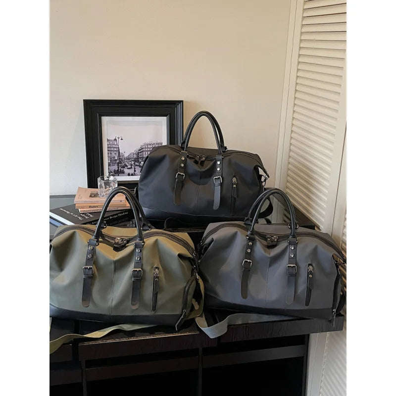 Large-Capacity PU Travel Duffle Bag – Lightweight Weekend Bag