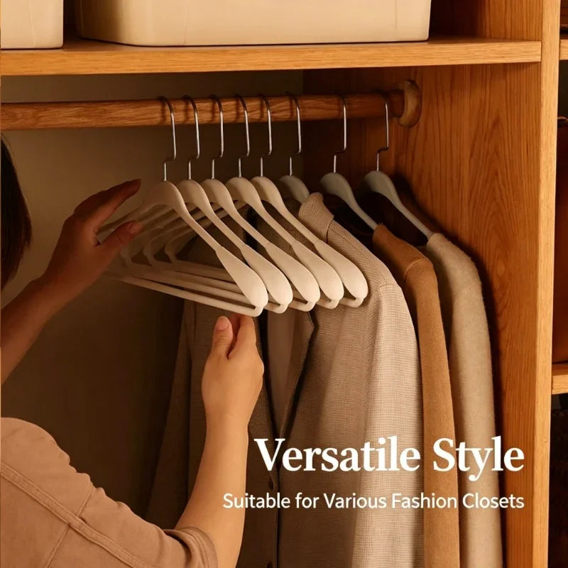 Heavy-Duty Wide Shoulder Metal Clothes Hangers – 5/10 Pack