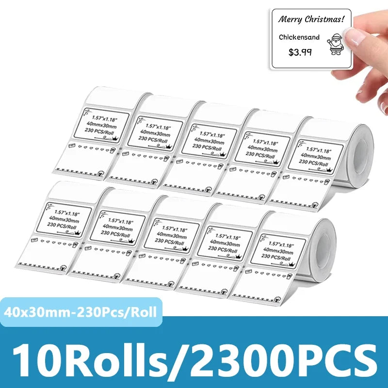 Niimbot Thermal Label Rolls – Waterproof Anti-Oil for B1/B21/B3S