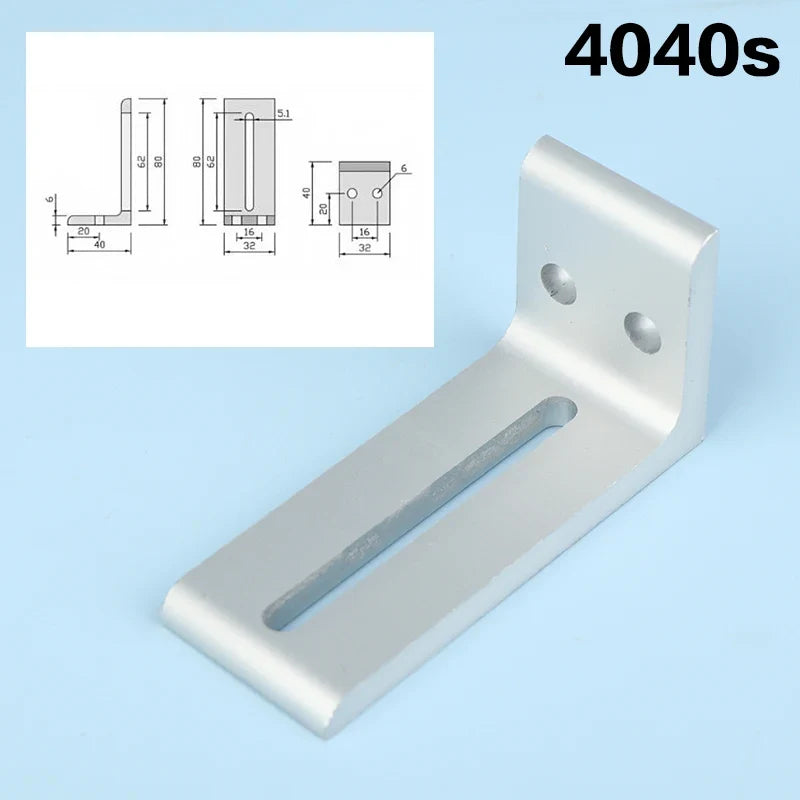 Aluminum Profile Support Brackets 2020 3030 4040 Frame Fix