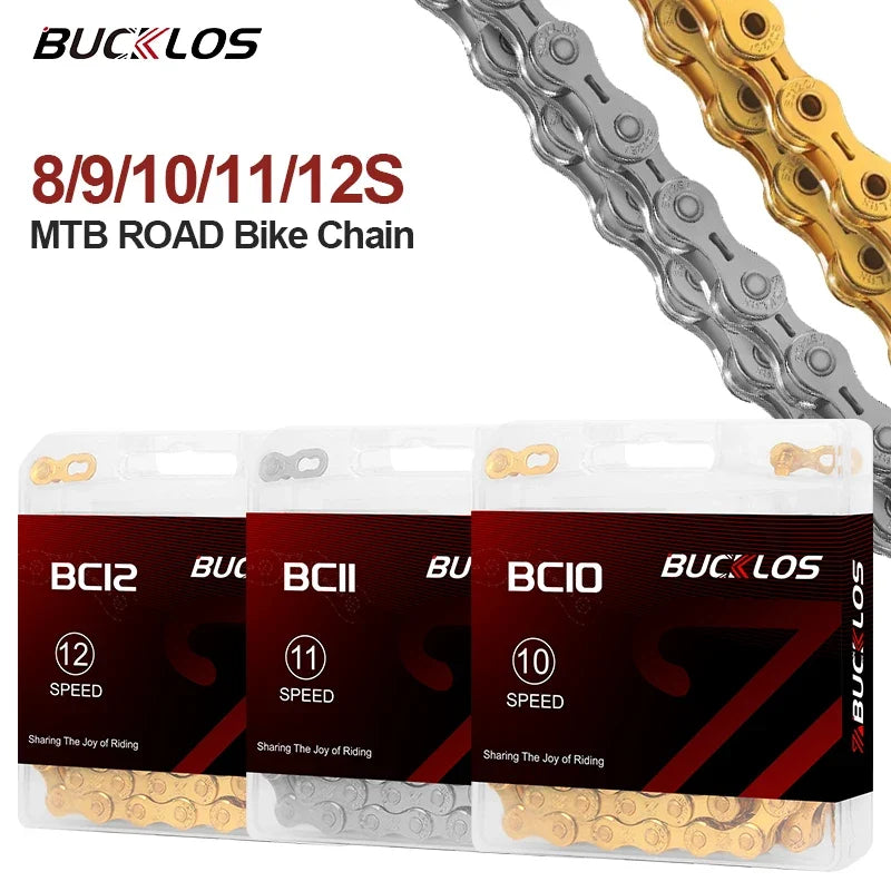BUCKLOS Bike Chain 8/9/10/11/12 Speed MTB Road Bicycle Chain