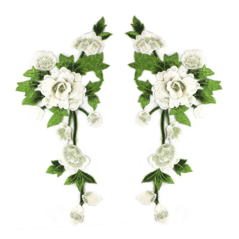3D Rose Embroidery Applique Patches – Handmade Floral DIY Sewing