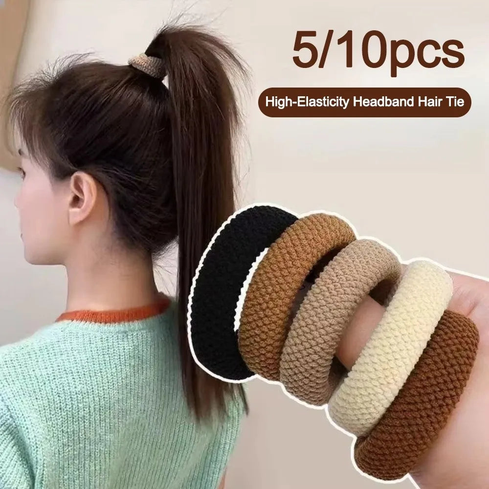 Mix Color Scrunchies Set – Bold Thick Hair Ties for Women