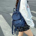 Korean Polka Dot Mini Backpack – Cute Student & Travel Bag