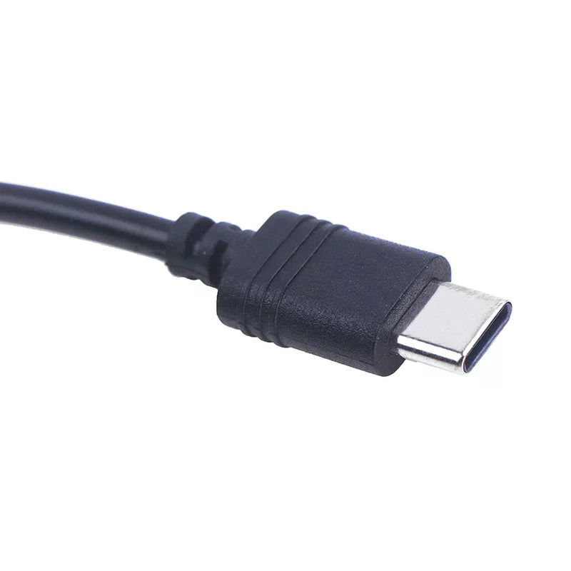 USB Type-C to DC 5.5x2.1mm Female Power Adapter Cable 18cm