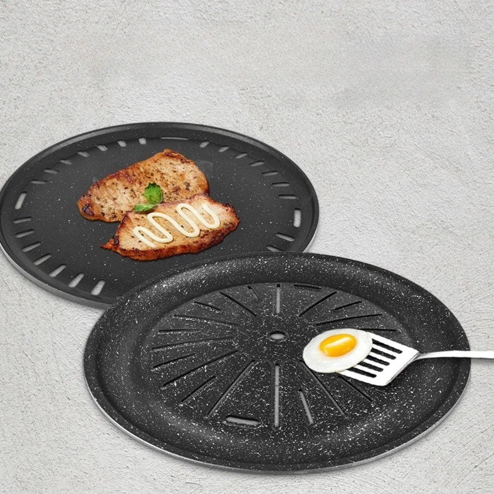 KOSUN Aluminum Round Nonstick BBQ Grill Pan – Camping & Outdoor