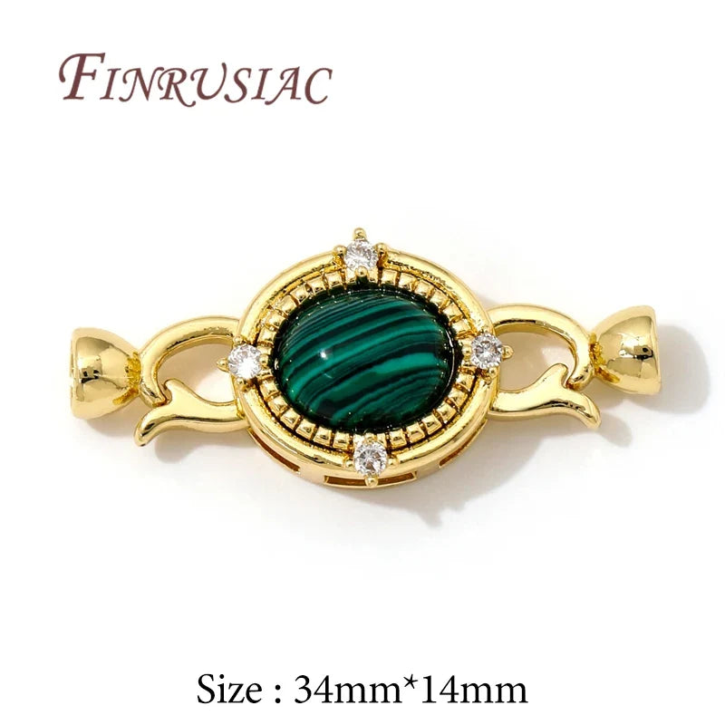 18K Gold Plated Zircon Clasp Connectors – DIY Jewelry Making