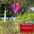 Rainbow Hot Air Balloon Wind Spinner 40cm – Kinetic Garden Decor