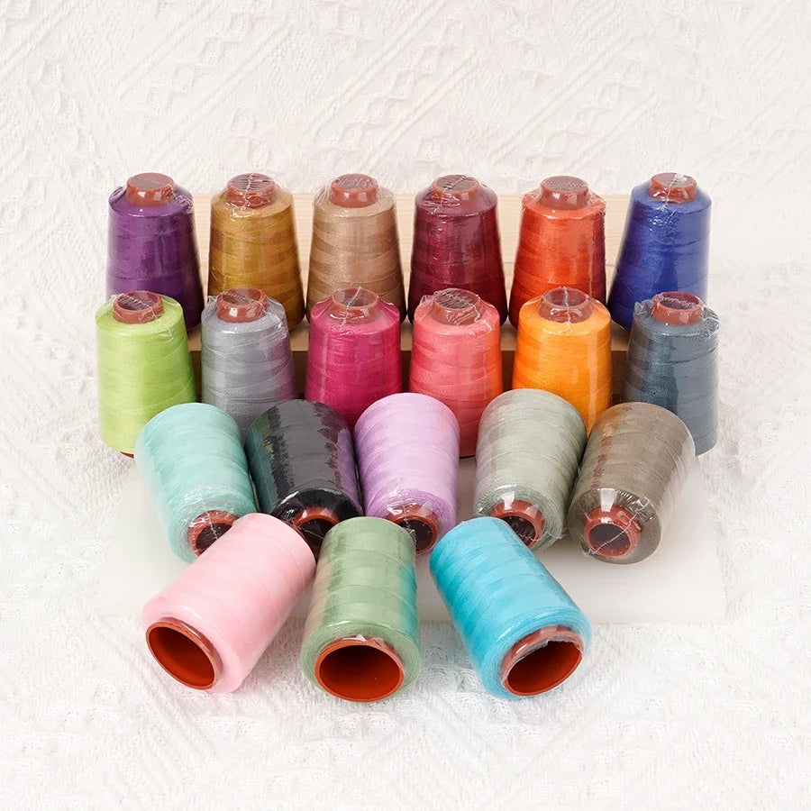 20-Color Polyester Sewing Thread Set – 800 Yds, 402 Cone