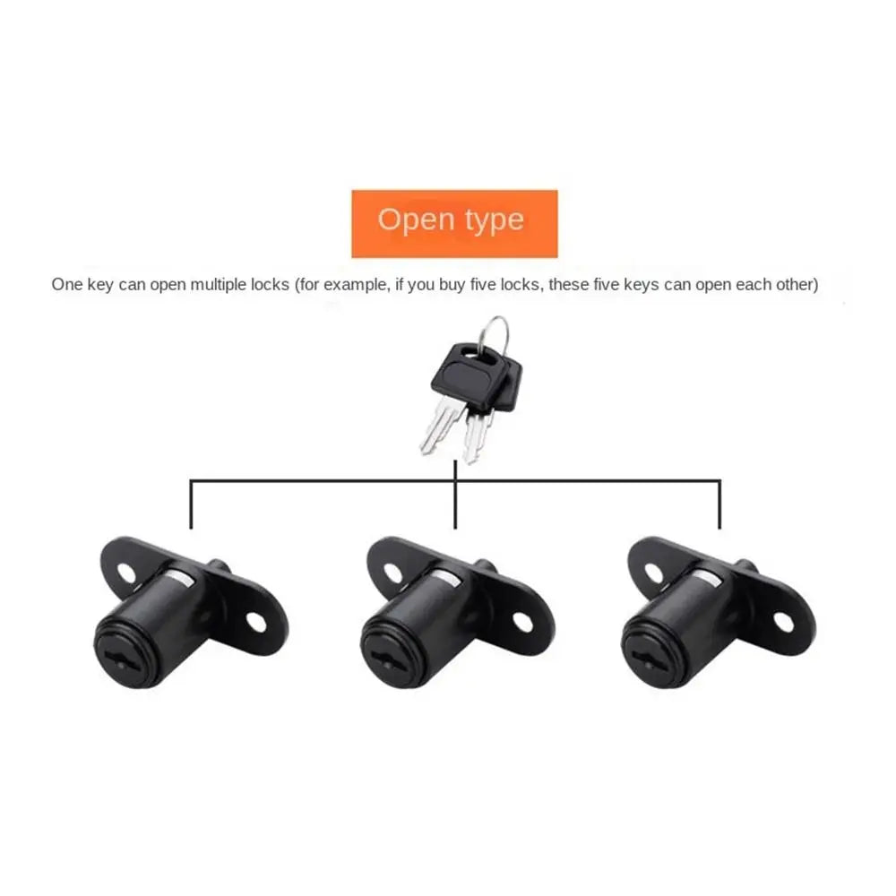 Sliding Door Window Lock with Keys – Zinc Alloy Security Catch