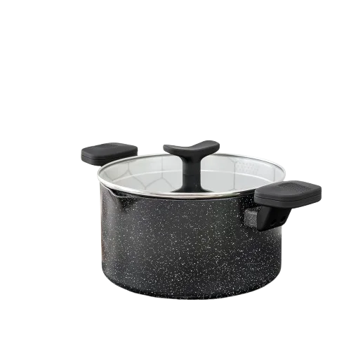 MICHELANGELO 6QT Granite Nonstick Stock Pot with Lid & Handles