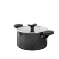 MICHELANGELO 6QT Granite Nonstick Stock Pot with Lid & Handles