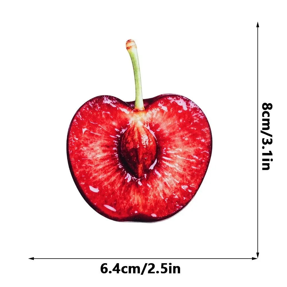 Cute Cartoon Fruit Acrylic Bookmark – Translucent Color