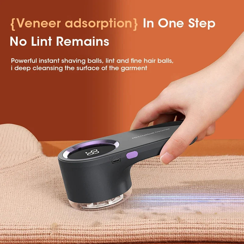 USB Rechargeable LED Fabric Shaver & Lint Remover for Sweaters