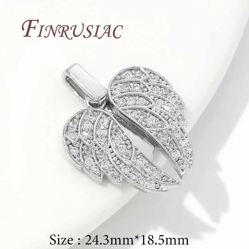 18K Gold Plated Zircon Heart Charm Pendants | DIY Jewelry Making