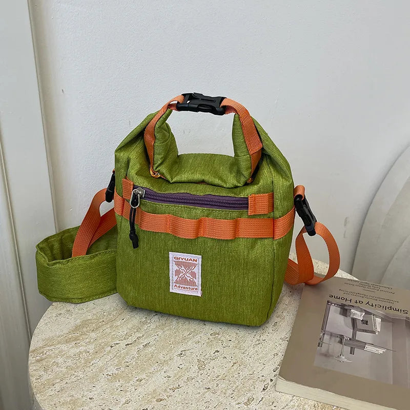 Nixie Color-Block Crossbody Bag | Multi-Pocket Shoulder Bag