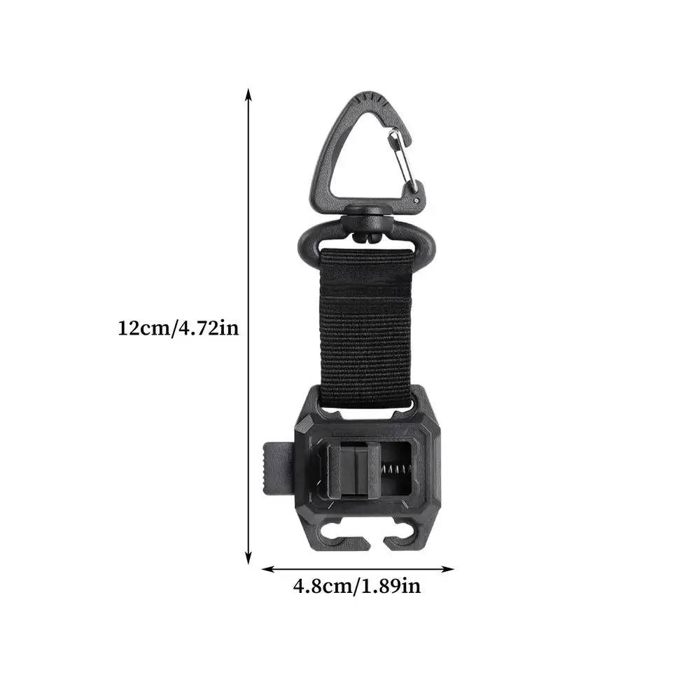 Wearable Fishing Rod Holder Clips with Adjustable Strap