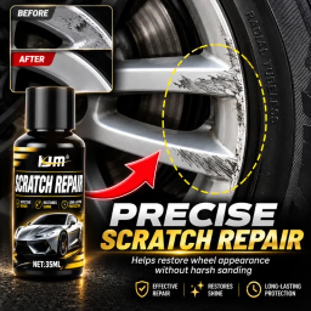 KJM Car Scratch Remover & Anti-Scratch Polish Wax – 35ml