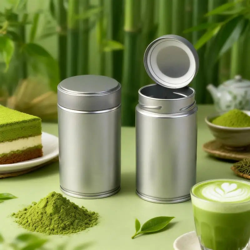 Mini Airtight Matcha Tin – Sealed Spice & Tea Storage Jar