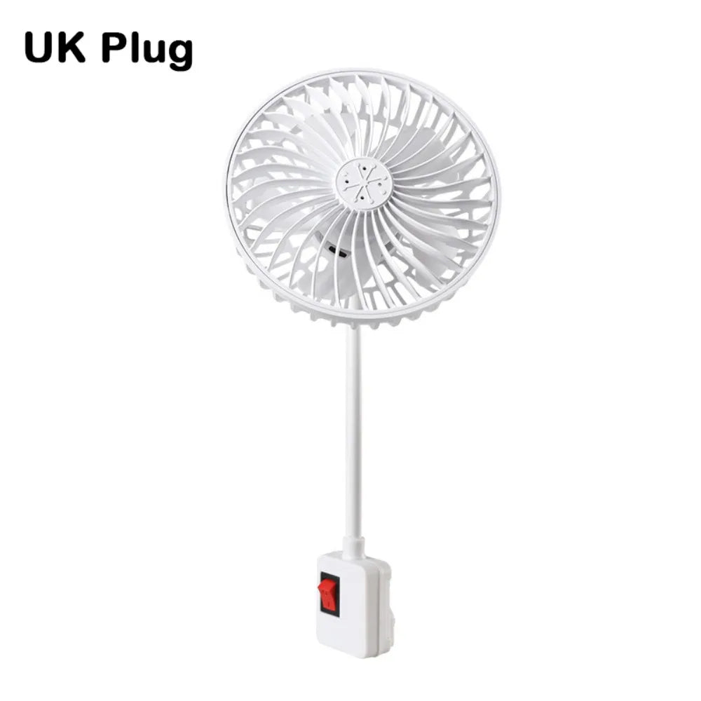 360° Rotatable Wall Socket Fan | Low Noise, Energy Saving