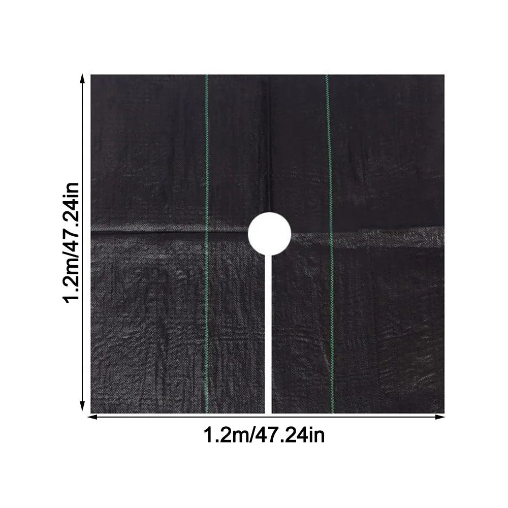 Reusable Weed Control Fabric Mat with Holes – Water Permeable