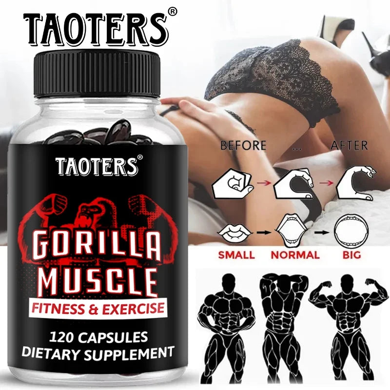 Gorilla Muscle Capsules – Horny Goat Weed, Ginseng & Maca Root