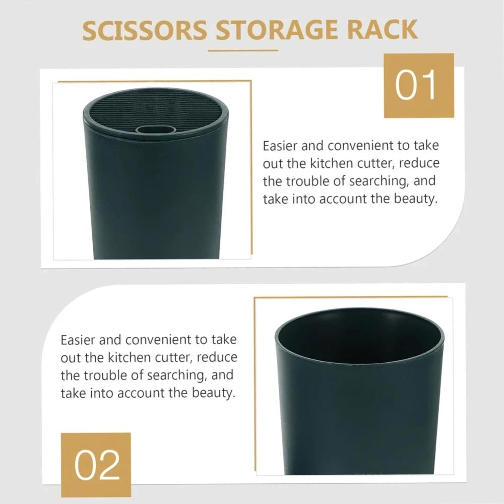 Universal Knife Block Holder & Scissor Storage Rack – Fast Drying