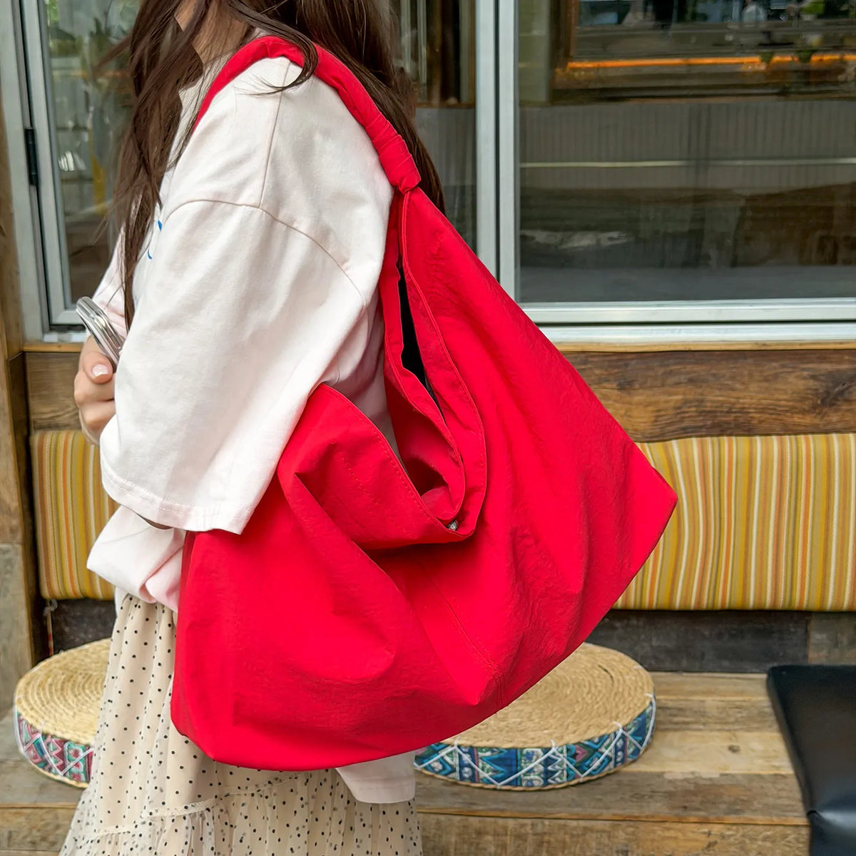 Women's Large Canvas Shoulder Crossbody Bag | Nixie