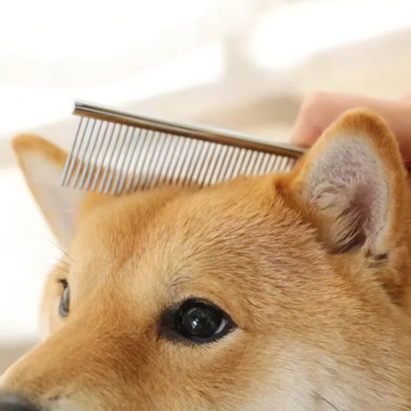 Stainless Steel Pet Dematting Comb for Dogs & Cats