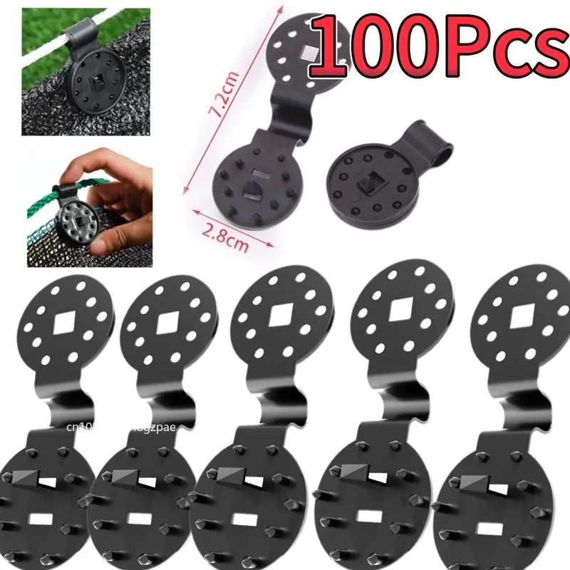 50/100Pcs Greenhouse Shade Cloth Lock Clips – Garden Net Clamps