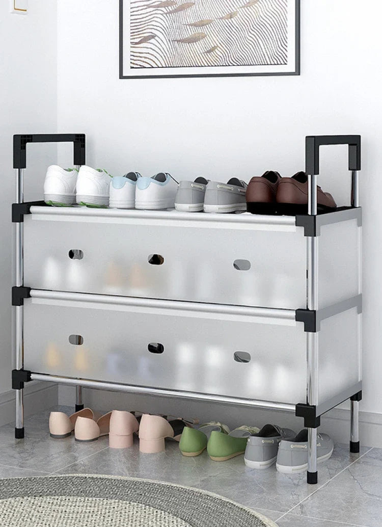 Multi-Layer Dustproof Shoe Rack – Space-Saving Cabinet