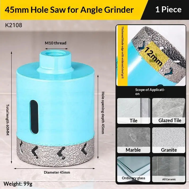 M10 Diamond Drill Bit for Angle Grinder – Dry Cut Tile & Stone