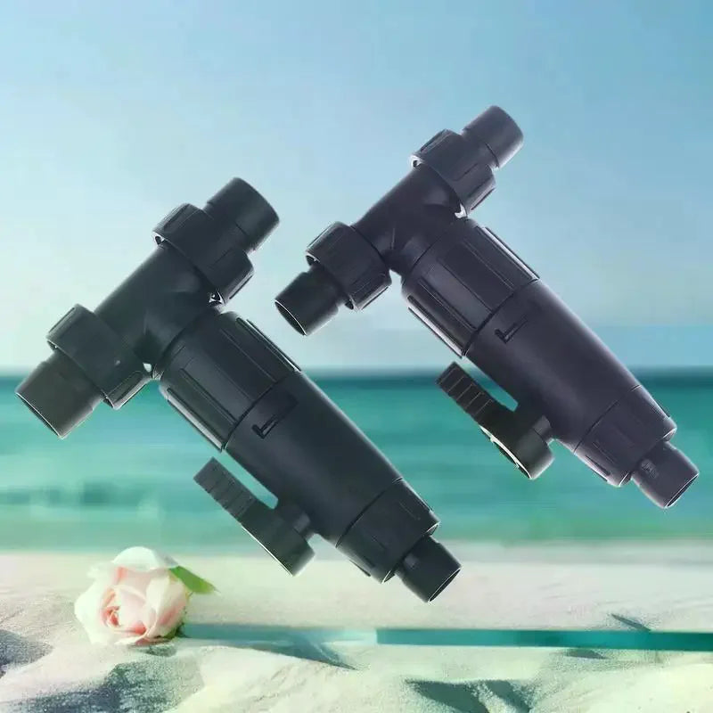 12/16mm Aquarium Quick Release 3-Way Valve Hose Connector