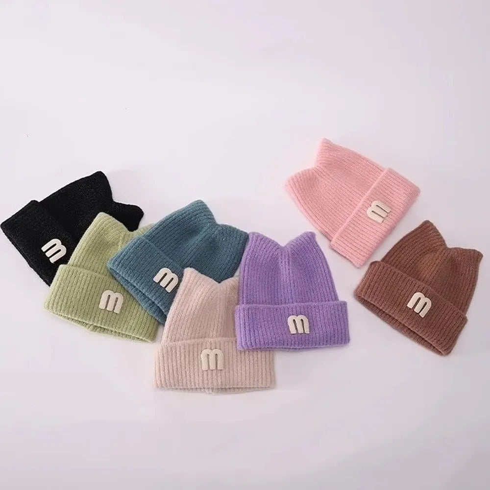 Toddler Knit Beanie Hat – Winter Ear Protection Cap for 1–3Y