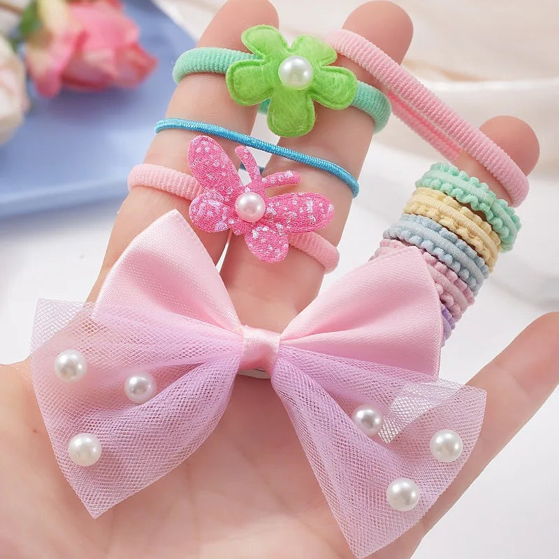 832-Piece Girls Hair Accessories Set – Clips, Bands & Ties