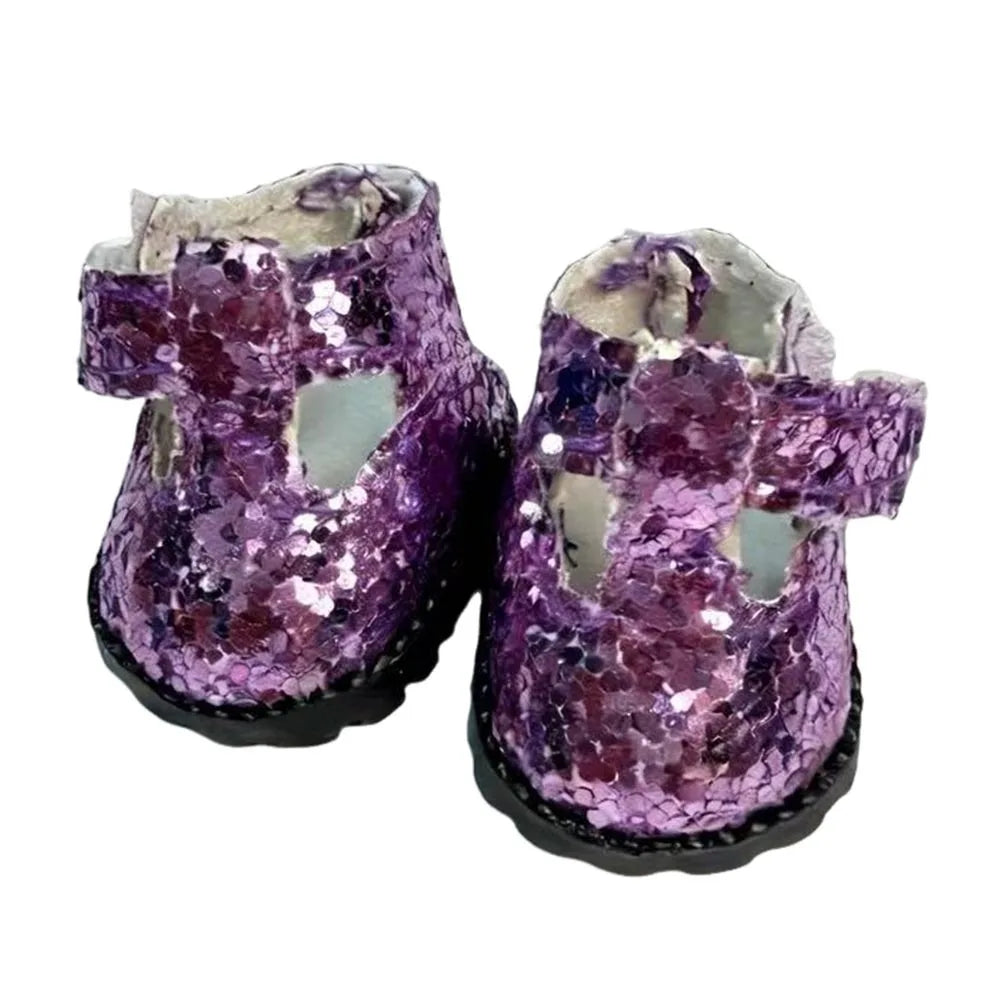Miniature Sequin Doll Shoes 3.5cm | 1/6 Scale Dress-Up Gift