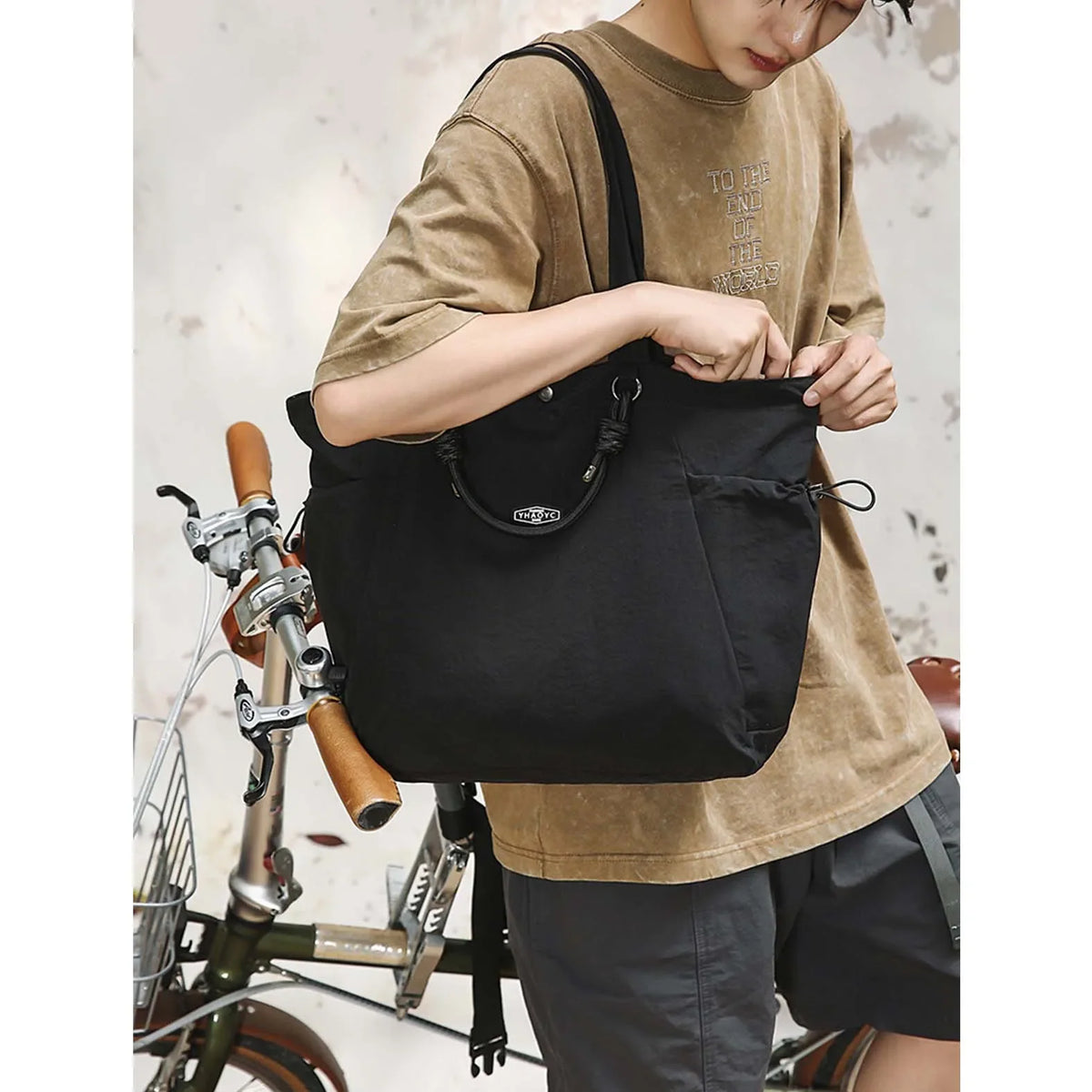 Nixie Large Nylon Tote Bag – Shoulder, Travel & Commute Bag