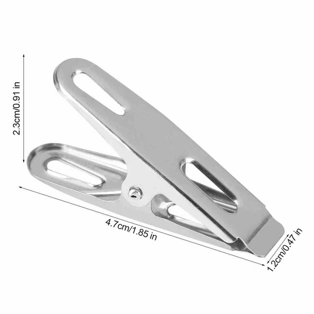 20Pcs Stainless Steel Clothes Pegs Windproof Laundry Clips